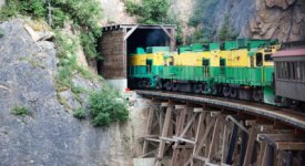 Skagway Alaska Train Photo Button