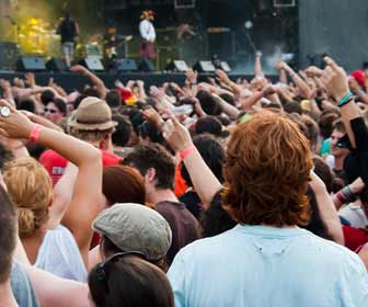 Band Performs at the Coachella Music Festival