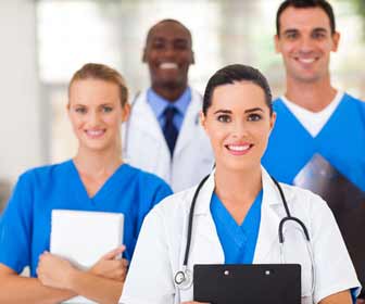 Hospital Staff Posing for Photo