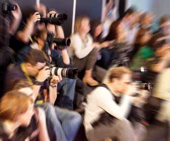 Paparazzis Taking Photos at Emmy Awards