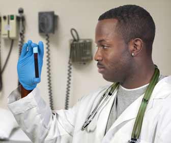 Phlebotomist Drawing Blood from Patient Photo