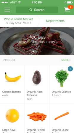 Instacart iPhone Screenshot