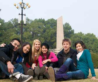 Study Abroad Students Pose for Photo in Tokyo