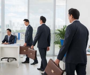 Business Man Clone In Office Picture