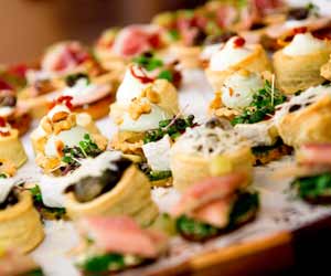 Plate of Appetizers from Catering Company