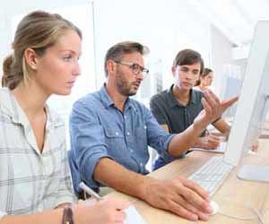 Group of Interns Working on a Project