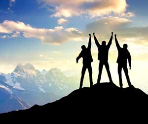 Three National Park Employees Celebrating Their Jobs