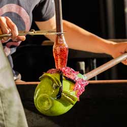 Studio Glass Blowers Create Works of Art Everyday for an Art Studio